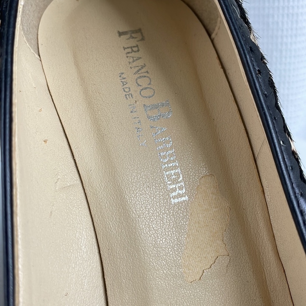 Franco Barbieri Giraffe Print Calf Hair Pumps - Picture 8 of 8